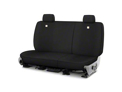 Covercraft Carhartt Super Dux SeatSaver Custom Second Row Seat Covers; Black (18-24 Jeep Wrangler JL 4-Door w/o Fold Down Armrest, Excluding 4xe)