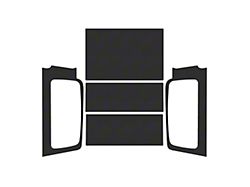 Boom Mat Sound Deadening Headliner Kit; Black Leather Look (04-06 Jeep Wrangler TJ Unlimited)