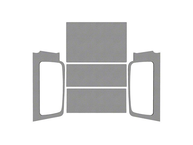 Boom Mat Sound Deadening Headliner Kit; Gray Leather Look (04-06 Jeep Wrangler TJ Unlimited)