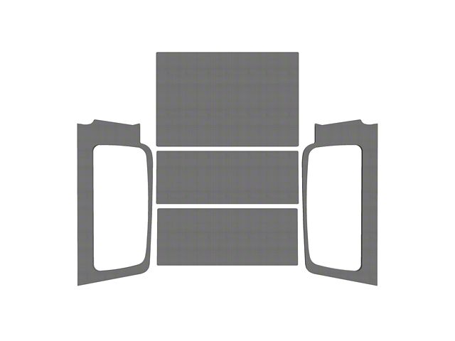 Boom Mat Sound Deadening Headliner Kit; Gray Original Finish (04-06 Jeep Wrangler TJ Unlimited)