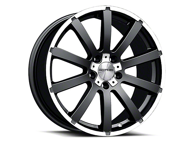 Sothis SC106 Gloss Black Machined Wheel; 17x7 (97-06 Jeep Wrangler TJ)