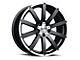 Sothis SC106 Gloss Black Machined Wheel; 17x7 (97-06 Jeep Wrangler TJ)