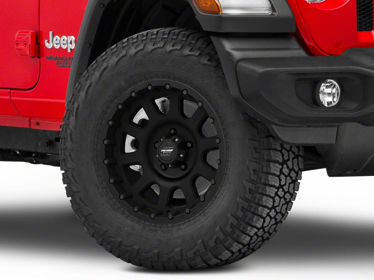 Pro Comp Wheels Jeep Wrangler 32 Series Bandido Flat Black Wheel; 17x9  7032-7973 (18-23 Jeep Wrangler JL) - Free Shipping