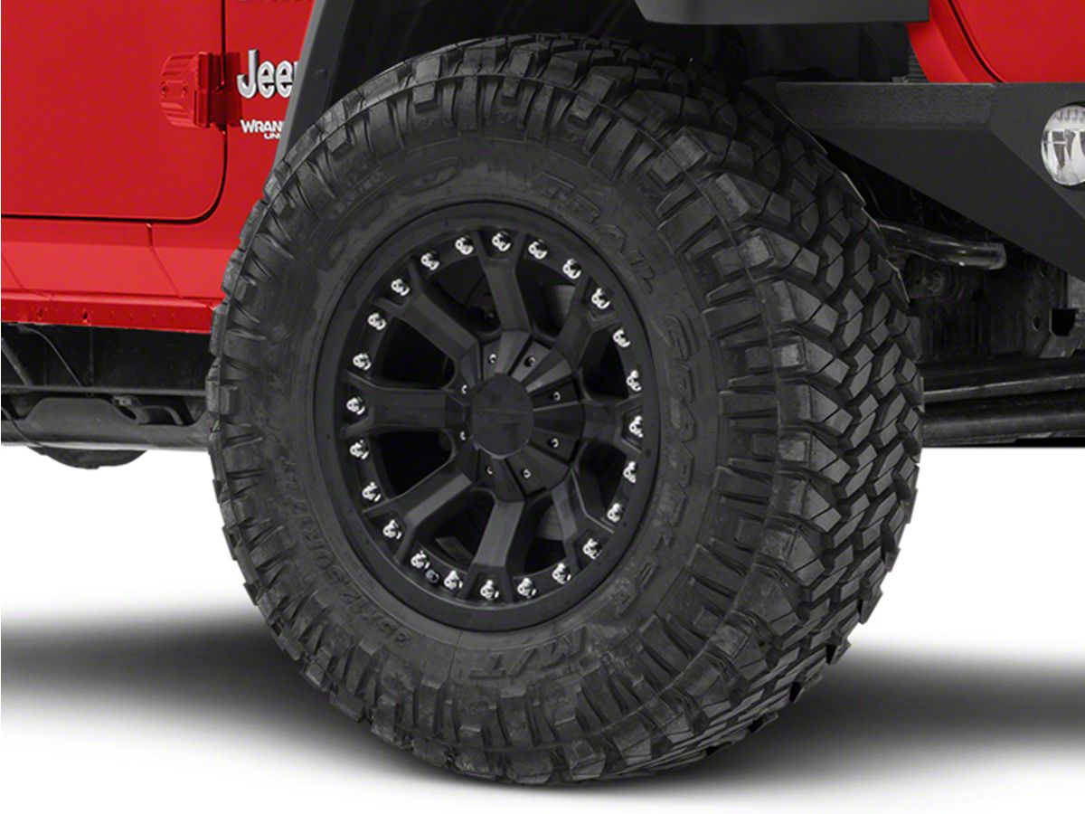 Pro Comp Wheels Jeep Wrangler 33 Series Grid Matte Black Wheel; 18x9  7033-8973 (18-23 Jeep Wrangler JL) - Free Shipping