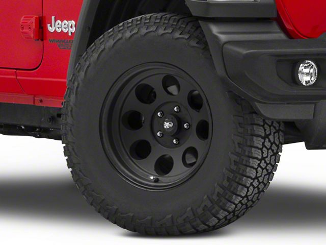 Pro Comp Wheels 69 Series Vintage Flat Black Wheel; 17x9 (18-24 Jeep Wrangler JL)