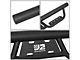 3-Inch Round Drop Side Step Bars; Textured Black (18-24 Jeep Wrangler JL 4-Door)
