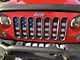 Grille Insert; American Flag with Candy Apple Sparkling Paint (07-18 Jeep Wrangler JK)
