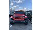 Grille Insert; Climbing Black and Red American Flag (07-18 Jeep Wrangler JK)