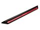 Nerf Side Step Bars with Red Accent Plates; Textured Black (18-24 Jeep Wrangler JL 4-Door)