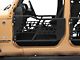 Tubular Safari Doors; Textured Black (07-18 Jeep Wrangler JK 4-Door)