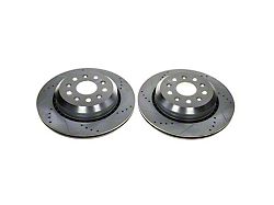 PowerStop Evolution Cross-Drilled and Slotted Rotors; Rear Pair (20-24 Jeep Gladiator JT)