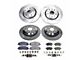 PowerStop Z23 Evolution Sport Brake Rotor and Pad Kit; Front and Rear (21-24 Jeep Wrangler JL 4xe, Rubicon 392)
