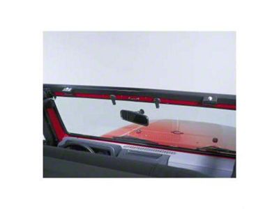 Bestop Windshield Channel, Black (97-06 Jeep Wrangler TJ)