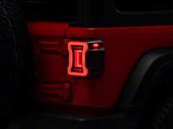 Form Lighting LED Tail Lights; Black Housing; Smoked Lens (18-22 Jeep Wrangler JL w/ Factory Halogen Tail Lights)