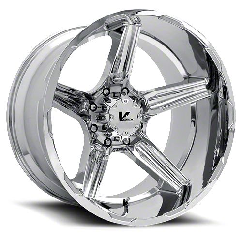 V-Rock Off-Road Wheels Jeep Wrangler Ambush X Chrome Wheel; 20x12 VR14 ...