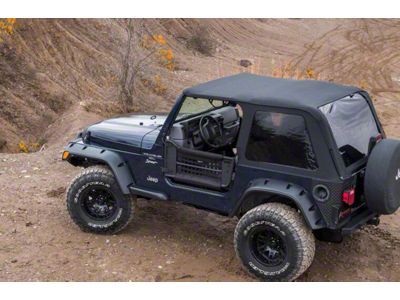Frameless Trail Soft Top with Tinted Windows; Black Diamond (97-06 Jeep Wrangler TJ, Excluding Unlimited)