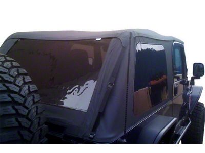 Frameless Trail Soft Top with Tinted Windows; Black Diamond (04-06 Jeep Wrangler TJ Unlimited)
