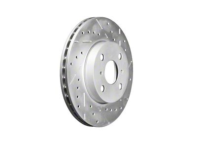Series B130 Cross-Drilled and Slotted Rotors; Front Pair (07-18 Jeep Wrangler JK)