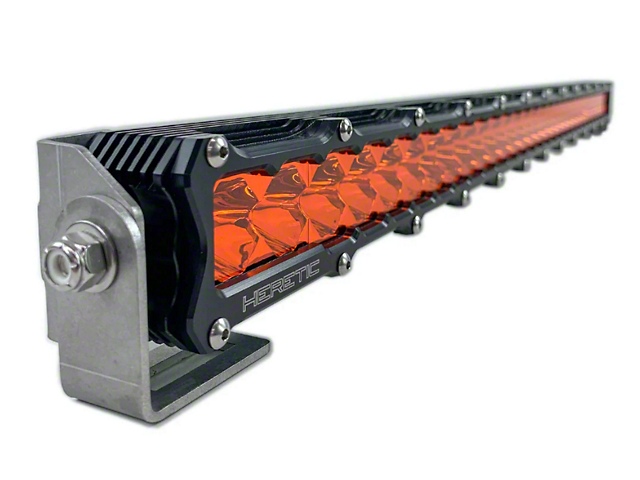 Heretic Studios 40-Inch Amber LED Light Bar; Flood Beam (Universal; Some Adaptation May Be Required)