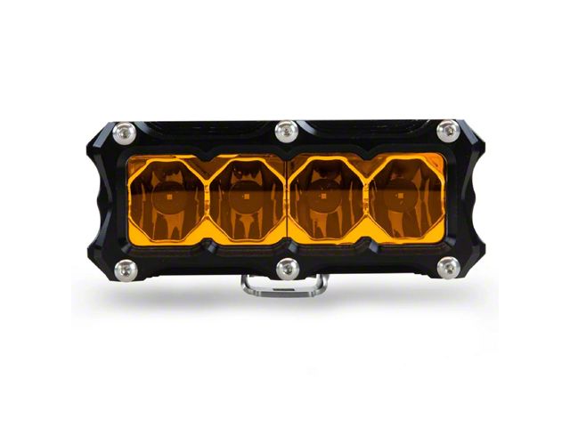 Heretic Studios 4-Inch Amber Bar; Combo Beam (Universal; Some Adaptation May Be Required)