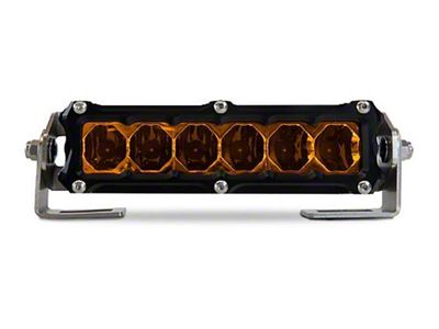 Heretic Studios 6-Inch Amber LED Light Bar; Flood Beam (Universal; Some Adaptation May Be Required)