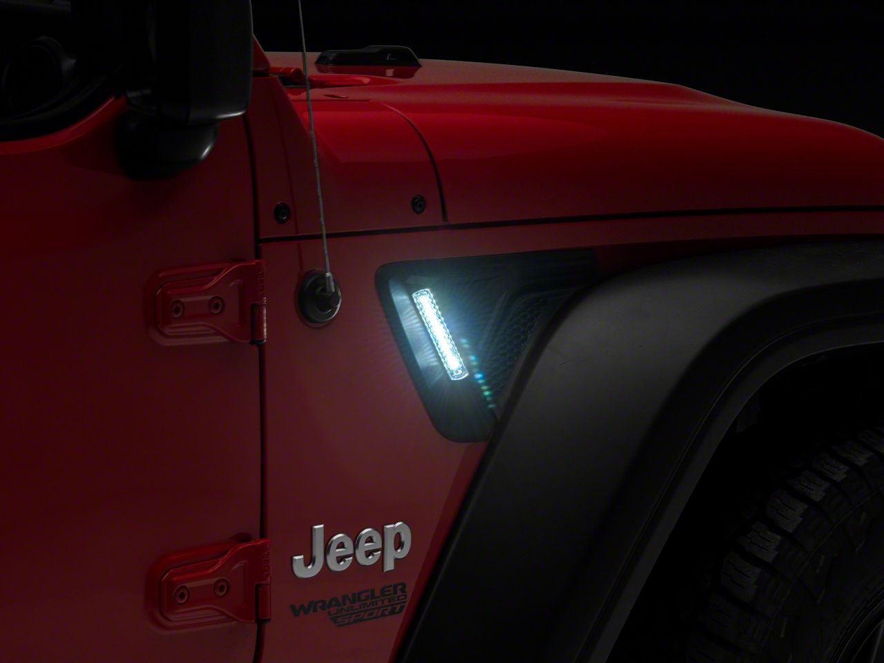 RedRock Jeep Wrangler Fender Vent Lights J169184 (1824 Jeep Wrangler JL) Free Shipping