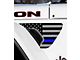 FLAG Fender Vent Premium Wrap Decal; Thin Blue Line (20-24 Jeep Gladiator JT)