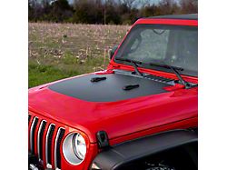 Hood Graphic; Black (18-24 Jeep Wrangler JL, Excluding Rubicon)