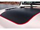 Topographic Map Hood Graphic; Black with Red Outline (18-24 Jeep Wrangler JL Rubicon)
