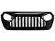 American Modified Vader Grille with Mesh; Glossy Black (18-24 Jeep Wrangler JL)