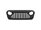 American Modified Vader Grille with Mesh; Matte Black (18-24 Jeep Wrangler JL)
