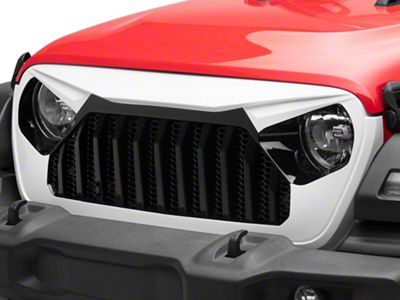 American Modified Vader Grille with Mesh; White and Black (20-23 Jeep Gladiator JT)
