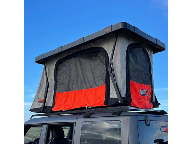 RECON Pop-Up Rooftop Tent; Onyx Utility Black (Universal; Some Adaptation May Be Required)