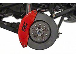 Rough Country Red Brake Caliper Covers; Front and Rear (07-18 Jeep Wrangler JK)