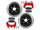 G2 Axle and Gear CORE Front and Rear Big Brake Kit; Red Calipers (07-18 Jeep Wrangler JK)