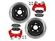 G2 Axle and Gear CORE Rear Big Brake Kit; Red Calipers (07-18 Jeep Wrangler JK)