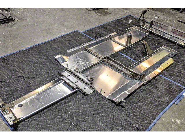 Next Venture Motorsports Belly Skid Plates; Bare Aluminum (21-24 Jeep Wrangler JL Rubicon 392 w/ Cast Aluminum Oil Pan)
