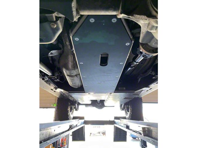 Next Venture Motorsports Belly Skid Plates with Rear Exhaust and DEF Skid Plates; UHMW Coated (20-24 3.0L EcoDiesel Jeep Wrangler JL 4-Door)