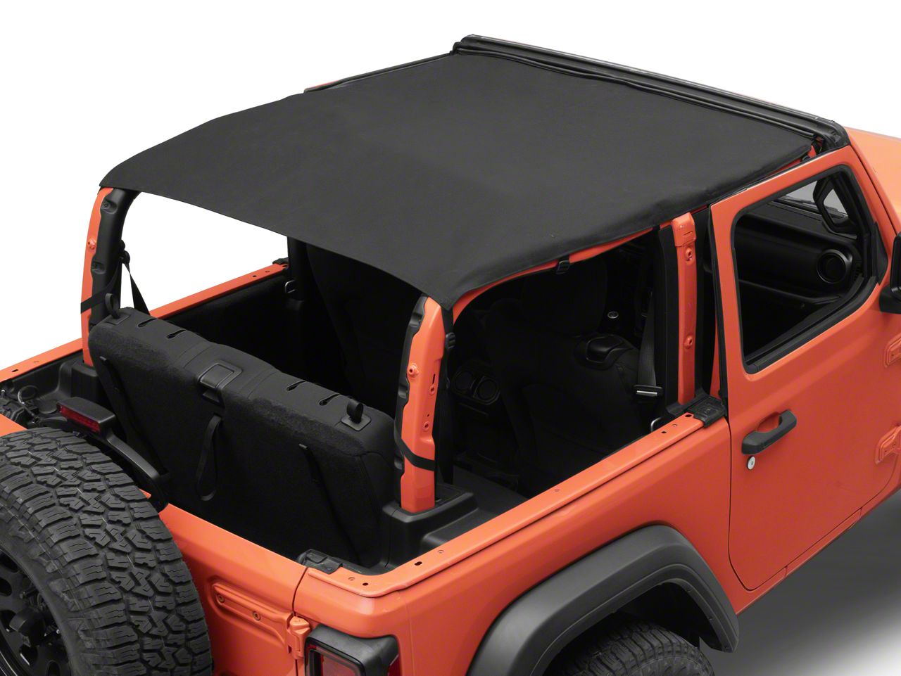 MasterTop Jeep Wrangler Bimini Top Plus; MasterTwill 14300524 (1824