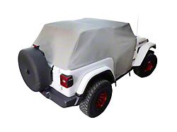 MasterTop Full Door Cab Cover; Gray Denim (18-23 Jeep Wrangler JL 2-Door)