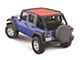 MasterTop ShadeMaker Freedom Mesh Bimini Top Plus; Red (07-18 Jeep Wrangler JK 4-Door)