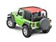 MasterTop ShadeMaker Mesh Bimini Top Plus; Red (07-18 Jeep Wrangler JK 2-Door)