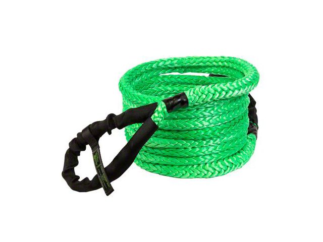 VooDoo Offroad 2.0 Santeria Series 3/4-Inch x 30-Foot Kinetic Recovery Rope with Rope Bag; Green