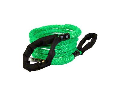 VooDoo Offroad 2.0 Santeria Series 7/8-Inch x 20-Foot Kinetic Recovery Rope with Rope Bag; Green