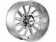 Off-Road Monster M17 Brushed Face Silver Wheel; 17x9 (18-24 Jeep Wrangler JL)