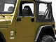 RedRock Paddle Door Handle; Driver Side; Black (76-06 Jeep CJ7, Wrangler YJ & TJ)