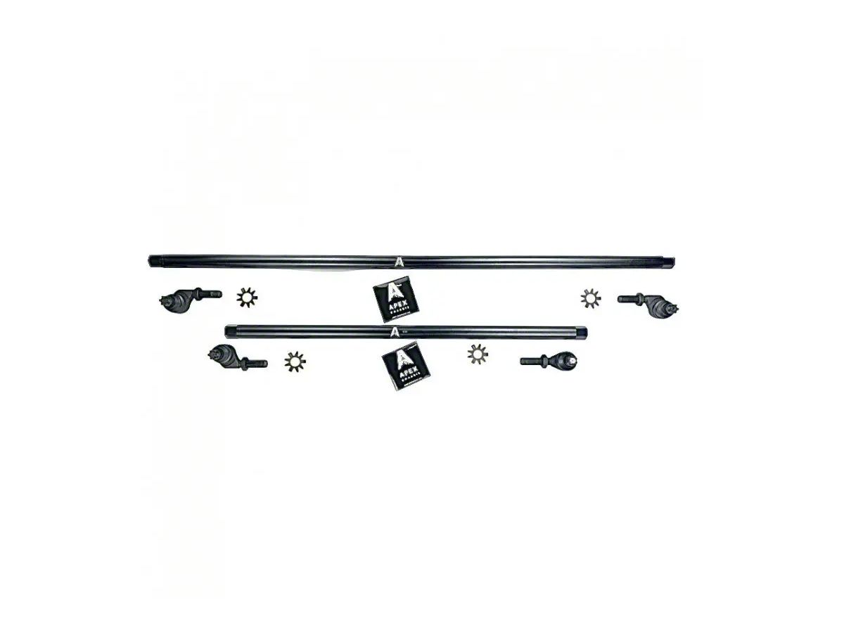 Apex Chassis Jeep Wrangler 1-Ton Steering Kit with Flip Kit; Steel  KIT145-YesFlip (07-18 Jeep Wrangler JK) - Free Shipping