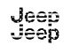Jeep Fender Emblem Letter Overlays; Black and Silver American Flag (18-24 Jeep Wrangler JL)