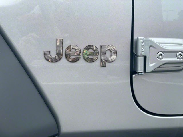 Jeep Fender Emblem Letter Overlays; Camouflage (18-24 Jeep Wrangler JL)