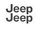 Jeep Fender Emblem Letter Overlays; Raw Carbon Fiber (18-24 Jeep Wrangler JL)